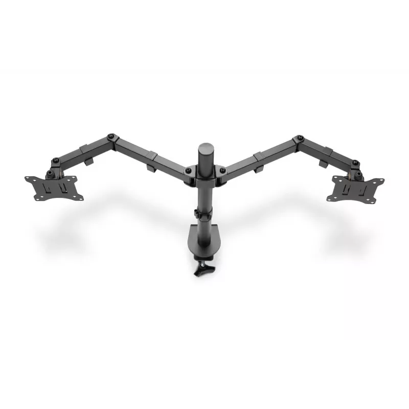 Soporte de monitor universal con abrazadera DIGITUS 17-32in 2x 8kg (máx.) Negro
