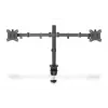 Soporte de monitor universal con abrazadera DIGITUS 17-32in 2x 8kg (máx.) Negro