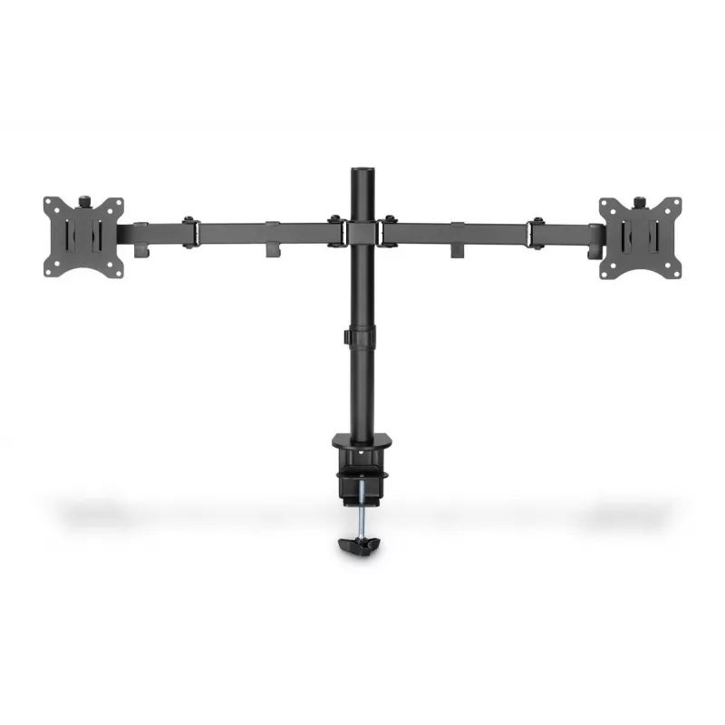 Soporte de monitor universal con abrazadera DIGITUS 17-32in 2x 8kg (máx.) Negro