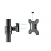 Soporte de monitor universal de poste DIGITUS 17-32in 8 Kg (máx.) Negro