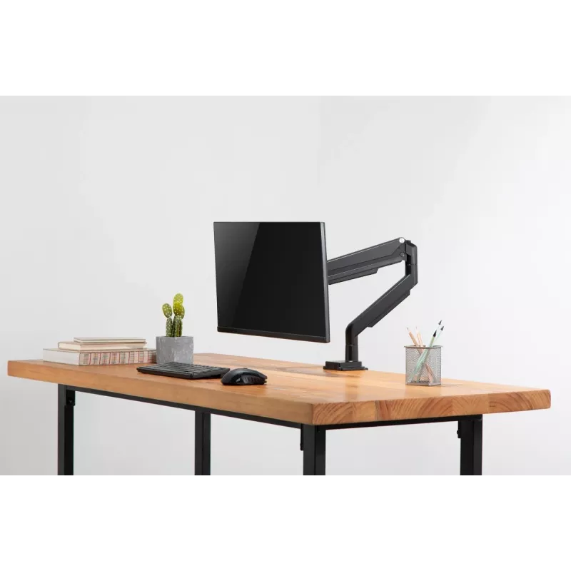 Soporte de monitor universal con abrazadera y muelle de gas DIGITUS 17-32in 9kg