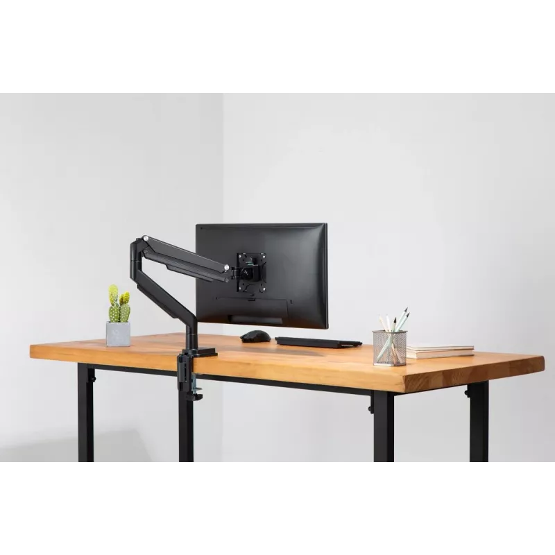 Soporte de monitor universal con abrazadera y muelle de gas DIGITUS 17-32in 9kg
