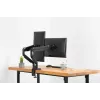 Soporte doble de monitor universal con abrazadera y muelle de gas DIGITUS 17-32in 2x 9kg