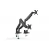 Soporte doble de monitor universal con abrazadera y muelle de gas DIGITUS 17-32in 2x 9kg