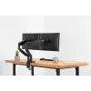 Soporte doble de monitor universal con abrazadera y muelle de gas DIGITUS 17-32in 2x 9kg