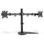 Soporte doble de monitor universal DIGITUS 17–32 pulgadas 2x 8 kg (máx.) Negro