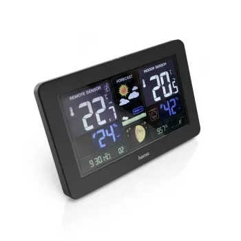 Estación meteorológica con batería Hama Premium Black 00186380
