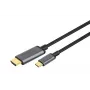DIGITUS cable adaptador de USB-C a HDMI, 4K/30 Hz, 1,8 m, negro