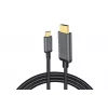 DIGITUS cable adaptador de USB-C a HDMI, 4K/30 Hz, 1,8 m, negro