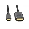 DIGITUS cable adaptador de USB-C a HDMI, 4K/30 Hz, 1,8 m, negro