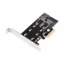 Tarjeta de expansión PCI-Express para SSD M.2 NGFF/NVMe DIGITUS compatible con B-, M- y B+M-Key, tamaños 80, 60, 42 y 30 mm