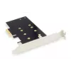 Tarjeta de expansión PCI-Express para SSD M.2 NGFF/NVMe DIGITUS compatible con B-, M- y B+M-Key, tamaños 80, 60, 42 y 30 mm
