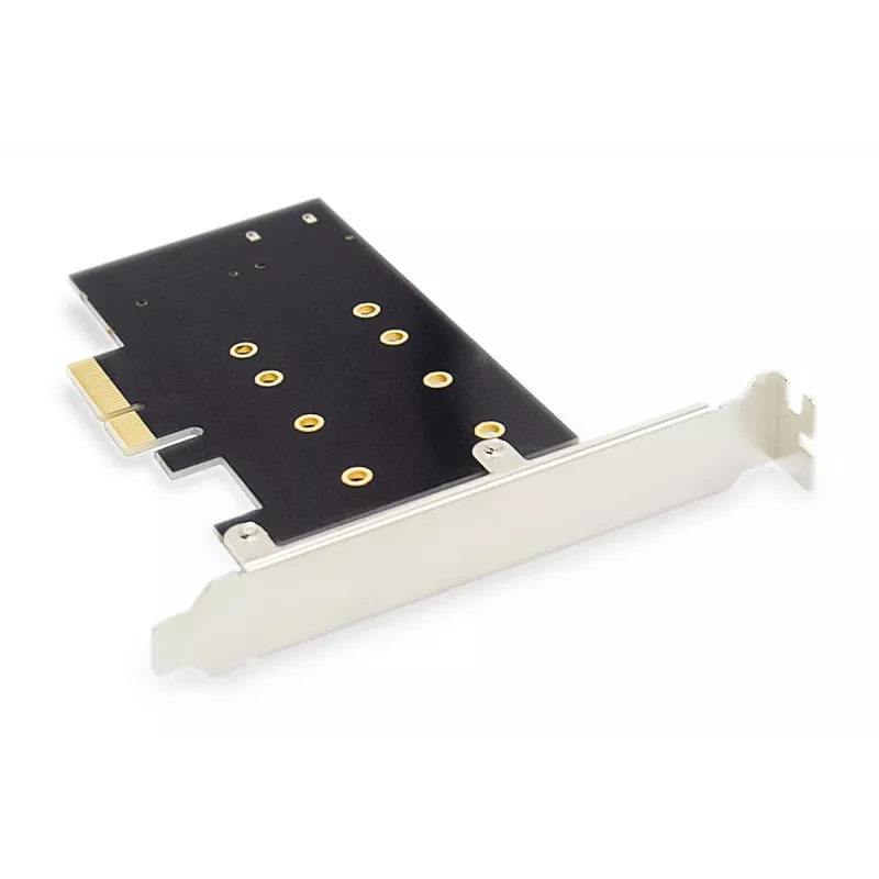 Tarjeta de expansión PCI-Express para SSD M.2 NGFF/NVMe DIGITUS compatible con B-, M- y B+M-Key, tamaños 80, 60, 42 y 30 mm