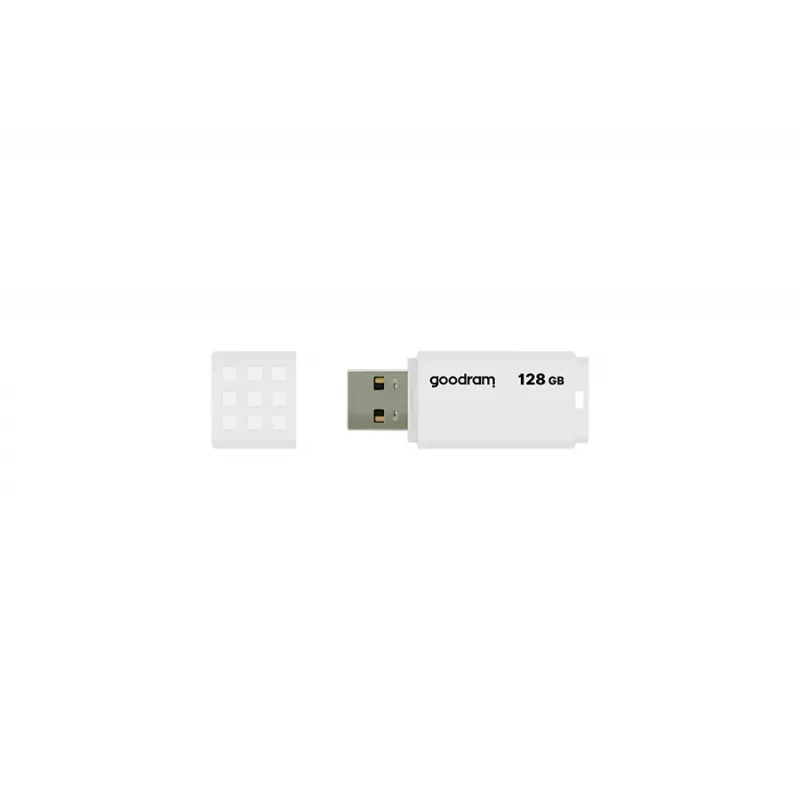 Memoria USB GOODRAM UME2 128 GB USB 2.0 Type-A, blanca, 20 MB/s lectura, 5 MB/s escritura