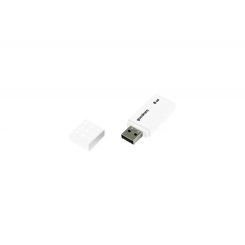 Memoria USB GOODRAM UME2 8 GB USB 2.0 Type-A, blanca, 20 MB/s lectura, 5 MB/s escritura