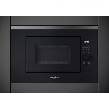 Microondas con grill integrable WHIRLPOOL WMF201G, 800 W, 20 L, acero inoxidable/negro