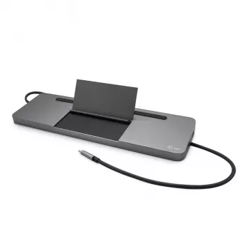 Estación de acoplamiento ergonómica de metal USB-C 4K 3x Display i-tec + Power Delivery 85 W
