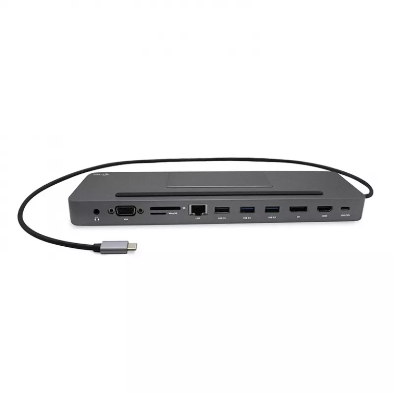 Estación de acoplamiento ergonómica de metal USB-C 4K 3x Display i-tec + Power Delivery 85 W