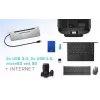 Estación de acoplamiento ergonómica de metal USB-C 4K 3x Display i-tec + Power Delivery 85 W