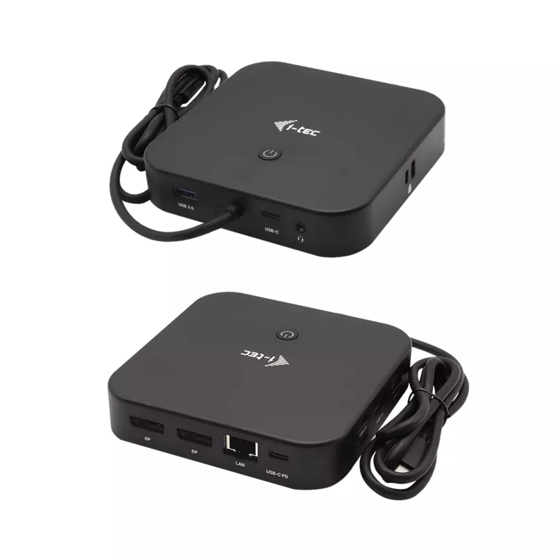 Estación de acoplamiento USB-C doble pantalla i-tec con Power Delivery 100 W
