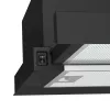 Campana extractora Gorenje TH60E3B de instalación inferior (extraíble) negra 350 m³/h