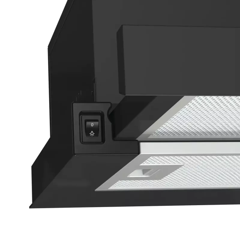 Campana extractora Gorenje TH60E3B de instalación inferior (extraíble) negra 350 m³/h