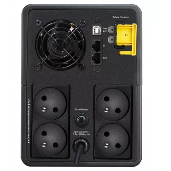 APC Back-UPS, 1600VA, torre, 230V, 4 tomas CEE 7/5 Schuko francesas, AVR
