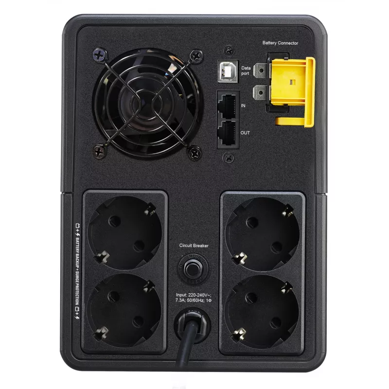 APC Back-UPS, 1600VA, torre, 230V, 4 tomas CEE 7/7 Schuko, AVR