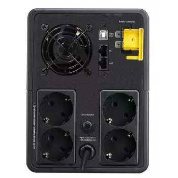 APC Back-UPS, 2200VA, torre, 230V, 4 tomas CEE 7/7 Schuko, AVR