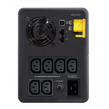 APC Back-UPS, 2200VA, torre, 230V, 6 tomas IEC C13, AVR, Line-Interactive, 2,2 kVA, 1200 W, senoidal, 140 V, 300 V