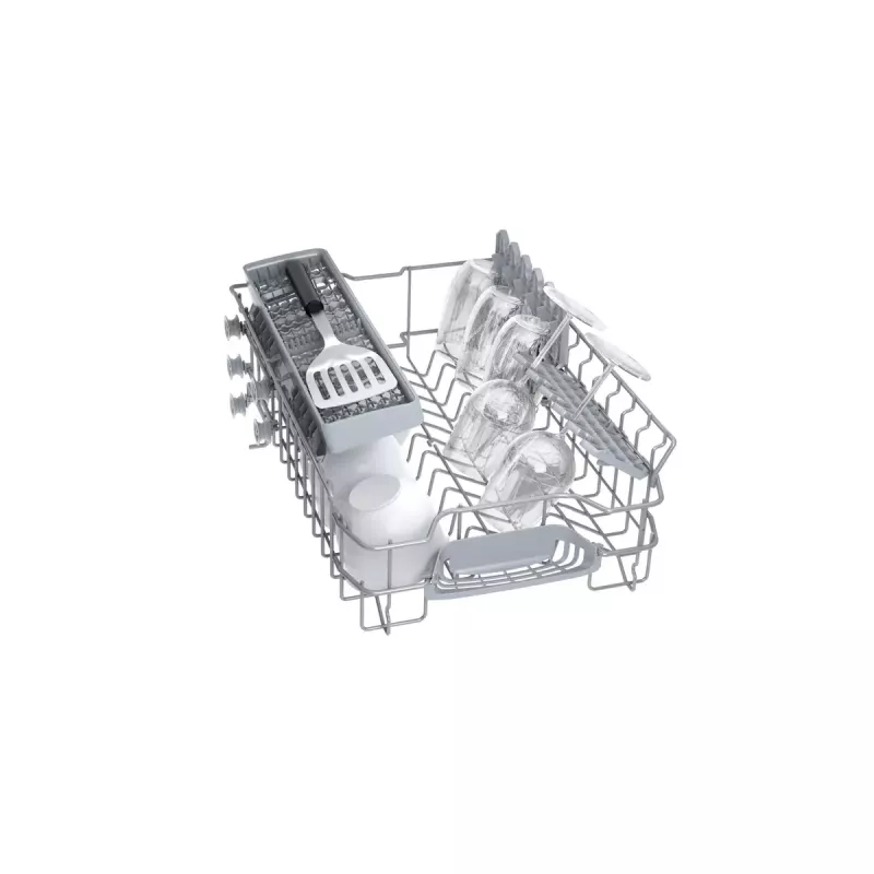 Lavavajillas integrable Bosch Serie 2 SPV2IKX10E, estrecho 45 cm, 9 cubiertos, 48 dB, 5 programas, cuba interior de acero inoxidable