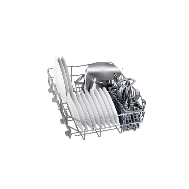Lavavajillas integrable Bosch Serie 2 SPV2IKX10E, estrecho 45 cm, 9 cubiertos, 48 dB, 5 programas, cuba interior de acero inoxidable