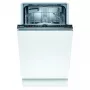 Lavavajillas integrable Bosch Serie 2 SPV2IKX10E, estrecho 45 cm, 9 cubiertos, 48 dB, 5 programas, cuba interior de acero inoxidable