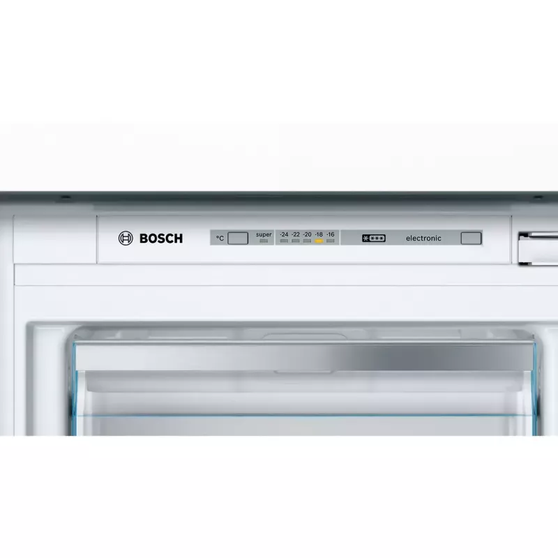 Congelador integrable Bosch Serie 6 GIV11AFE0 — 72 l, control táctil, pantalla LED, puerta reversible, 36 dB