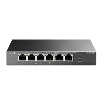 TP-Link TL-SF1006P switch de red Unmanaged Fast Ethernet (10/100) Power over Ethernet (PoE) negro