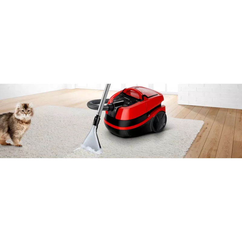 Bosch Serie 4 BWD421PET Aspirador 5 l Aspirador de escoba Seco y húmedo 2100 W