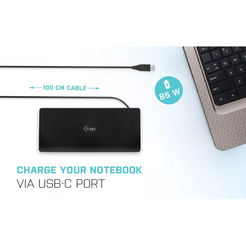 Docking Station i-tec USB-C Quattro Display Docking Station con Power Delivery 85 W