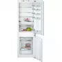 Combinación frigorífico-congelador integrable Bosch Serie 6 KIS86AFE0, 266 L total, 192 L frigorífico, 74 L congelador abajo, control táctil, puerta reversible