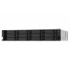 QNAP TS-1273AU-RP-8G Servidor NAS/Storage Rack (2U) Ryzen Embedded V1500B 8 GB DDR4 0 TB QNAP QTS Aluminio, Negro