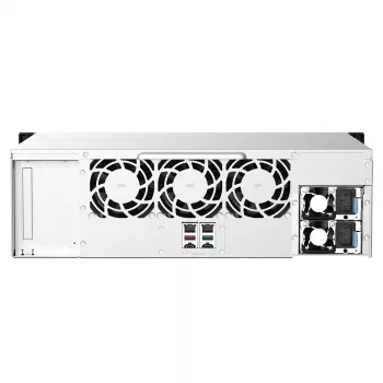 QNAP TS-1673AU-RP-16G Servidor NAS/Storage Rack (3U) Ryzen Embedded V1500B 16 GB DDR4 0 TB QNAP QTS Negro, Gris