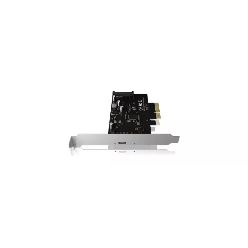 ICY BOX IB-PCI1901-C32 tarjeta controladora PCIe 3.0 x4, 1x USB-C 3.2 Gen 2x2, negra