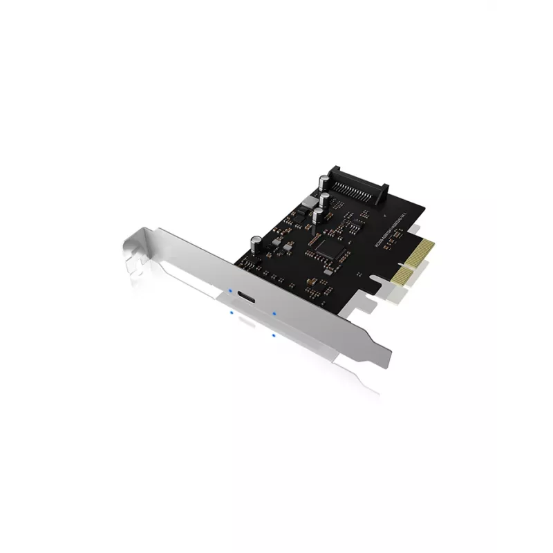 ICY BOX IB-PCI1901-C32 tarjeta controladora PCIe 3.0 x4, 1x USB-C 3.2 Gen 2x2, negra