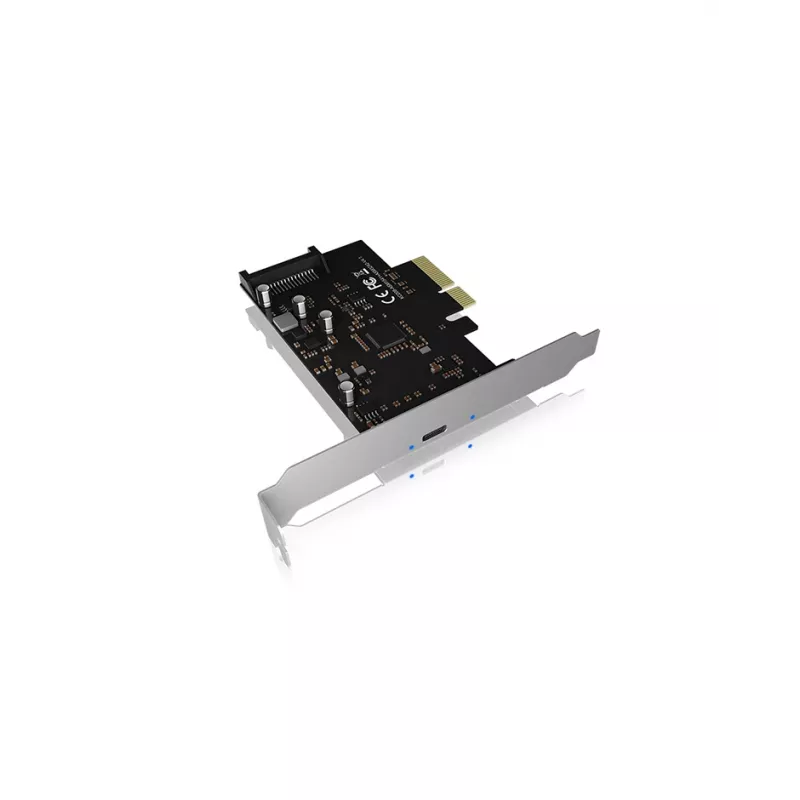 ICY BOX IB-PCI1901-C32 tarjeta controladora PCIe 3.0 x4, 1x USB-C 3.2 Gen 2x2, negra