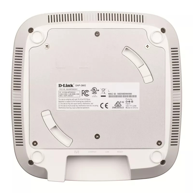 Punto de acceso D-Link Wireless AC2300 Wave2 Dual-Band PoE, 2,4 GHz, 5 GHz, 1700 Mbit/s, WEP de 64 bits, WEP de 128 bits, WPA2, 10/100/1000 Mbit/s