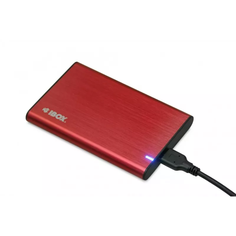 Carcasa para HDD/SSD IBOX HD-05 roja 2,5