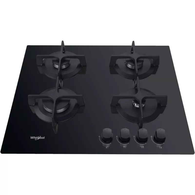 Placa de gas integrable Whirlpool AKT 616/NB negra 60 cm 4 zonas de cocción