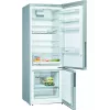 Bosch KGV58VLEAS frigorífico combi XXL de libre instalación, congelador inferior, frigorífico 376 l / congelador 124 l, Low Frost, clase energética E, 191×70×77 cm, acero inoxidable
