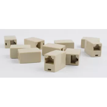 GEMBIRD Conector hembra en línea 8P8C, 10 uds. bolsa