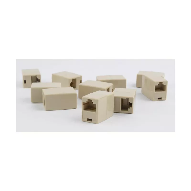GEMBIRD Conector hembra en línea 8P8C, 10 uds. bolsa