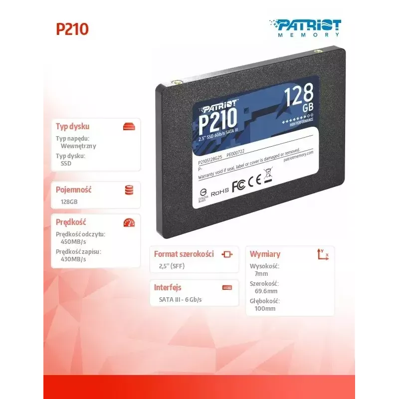 Patriot Memory P210 2,5